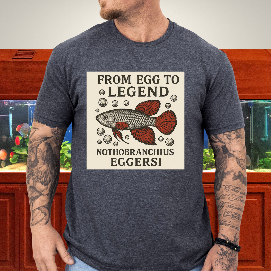 From Egg to Legend Tee – Eggersi Killifish Lithograph Design