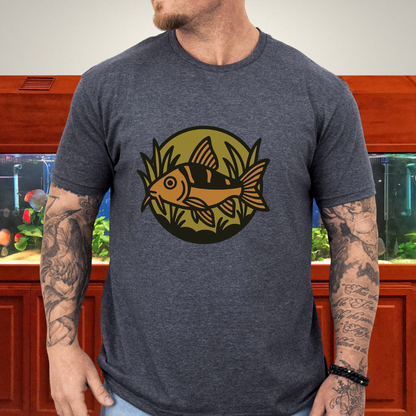 Corydoras Logo Shirt – Earthy Brown & Olive Badge Style