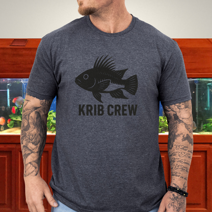 Krib Crew Tee – Minimal Monochrome Kribensis Logo Design
