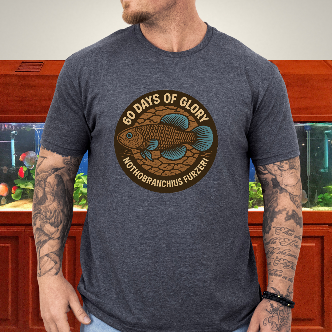 60 Days of Glory Tee – Nothobranchius furzeri Annual Killifish