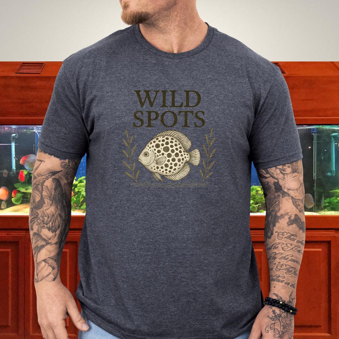 Wild Spots Leopard Discus Nature Sketch Tee-T-Shirt-Fish &amp; Friends Tees