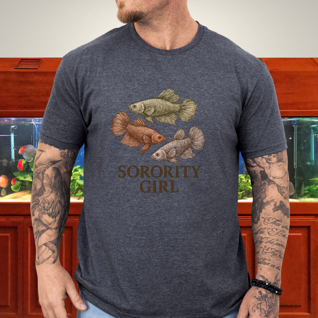 Female Betta Sorority Tee – Trio Design with Typography