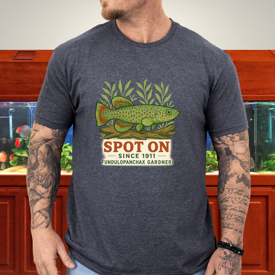 Spot On Since 1911 Tee – Gardneri Killifish Retro Design