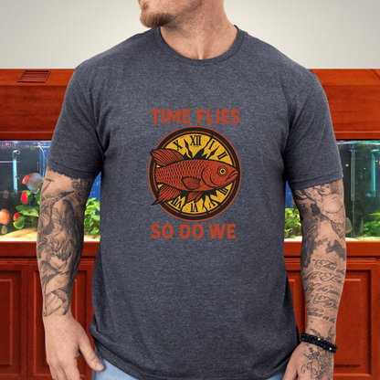 Time Flies, So Do We Tee – Guentheri Killifish Surreal Design