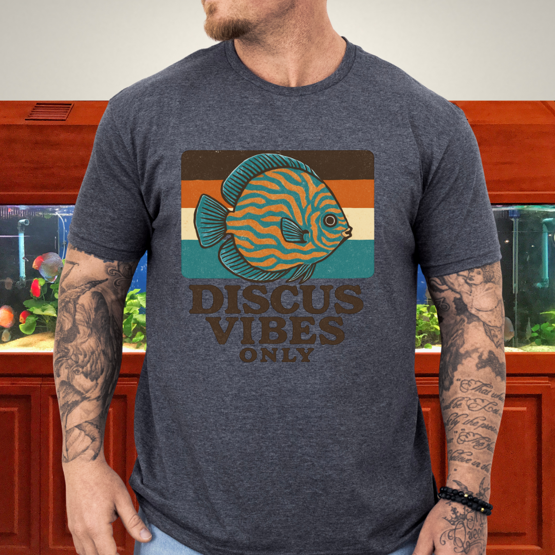 Retro Discus Fish T-Shirt – 70s Groovy Aquarium Style