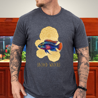 Sacred Waters Tee – Kribensis with Mandala Geometry Design