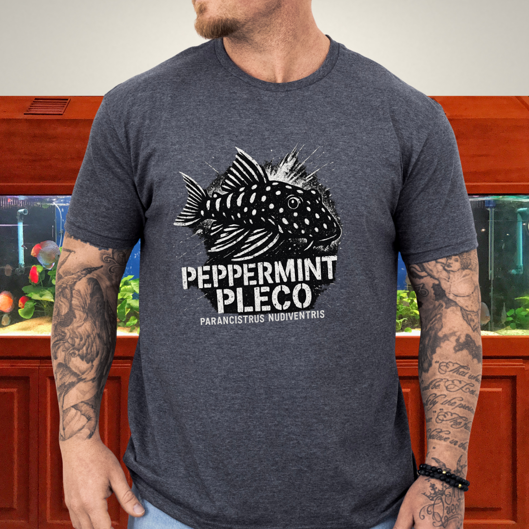 Peppermint Pleco T-Shirt – Punk Graffiti Parancistrus nudiventris Design for Aquarium Hobbyists