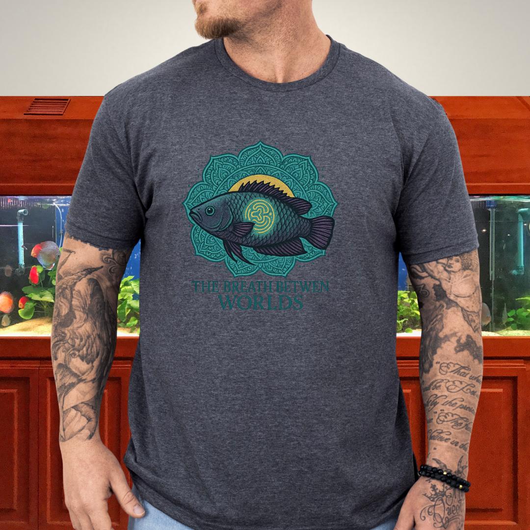 The Breath Between Worlds Tee – Spiritual Climbing Perch Design