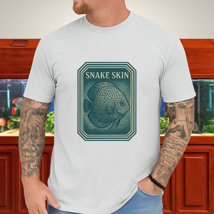 Retro Geometric Snake Skin Discus Tee