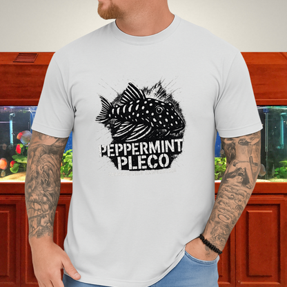 Peppermint Pleco T-Shirt – Punk Graffiti Parancistrus nudiventris Design for Aquarium Hobbyists