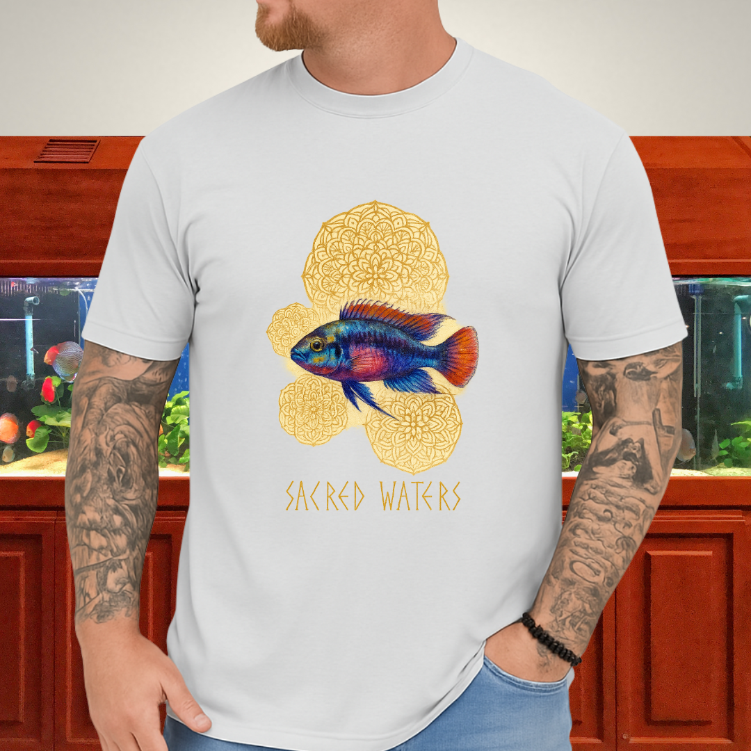 Sacred Waters Tee – Kribensis with Mandala Geometry Design