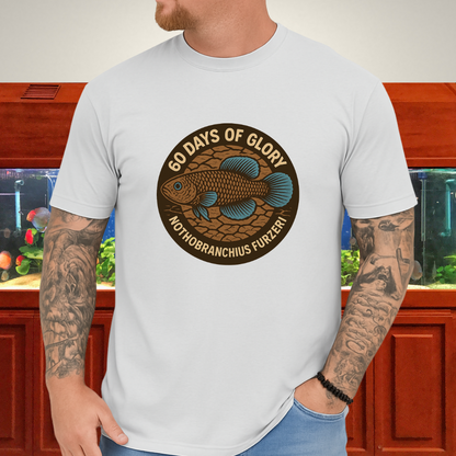 60 Days of Glory Tee – Nothobranchius furzeri Annual Killifish