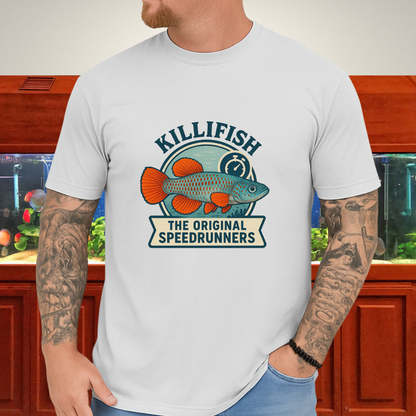 Original Speedrunners Tee – Korthausae Killifish Badge Design