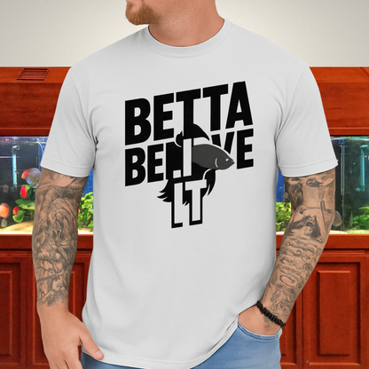 Stencil Betta Fish T-Shirt – Betta Believe It