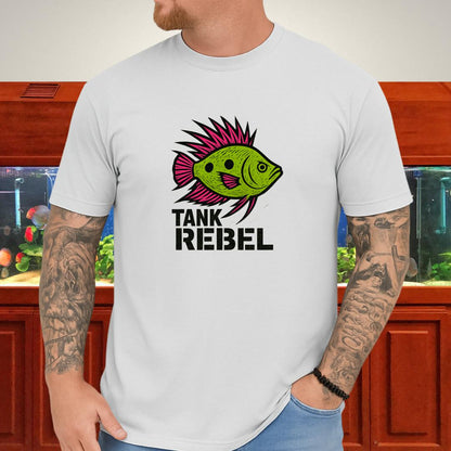 Tank Rebel Tee – Punk Three-Spot Gourami Mohawk Design