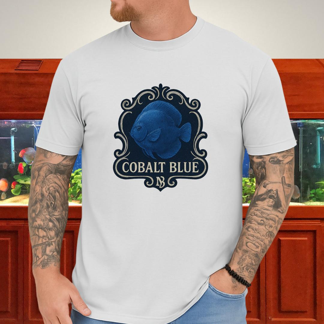 Majestic Retro Badge Cobalt Blue Discus Tee-T-Shirt-Fish &amp; Friends Tees