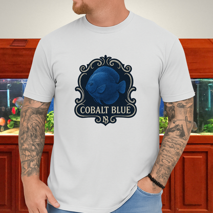 Majestic Retro Badge Cobalt Blue Discus Tee