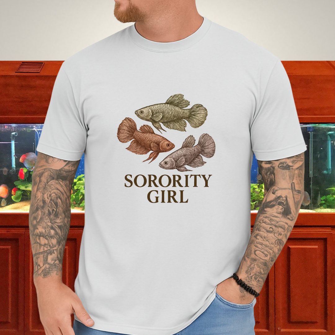 Female Betta Sorority Tee – Trio Design with Typography