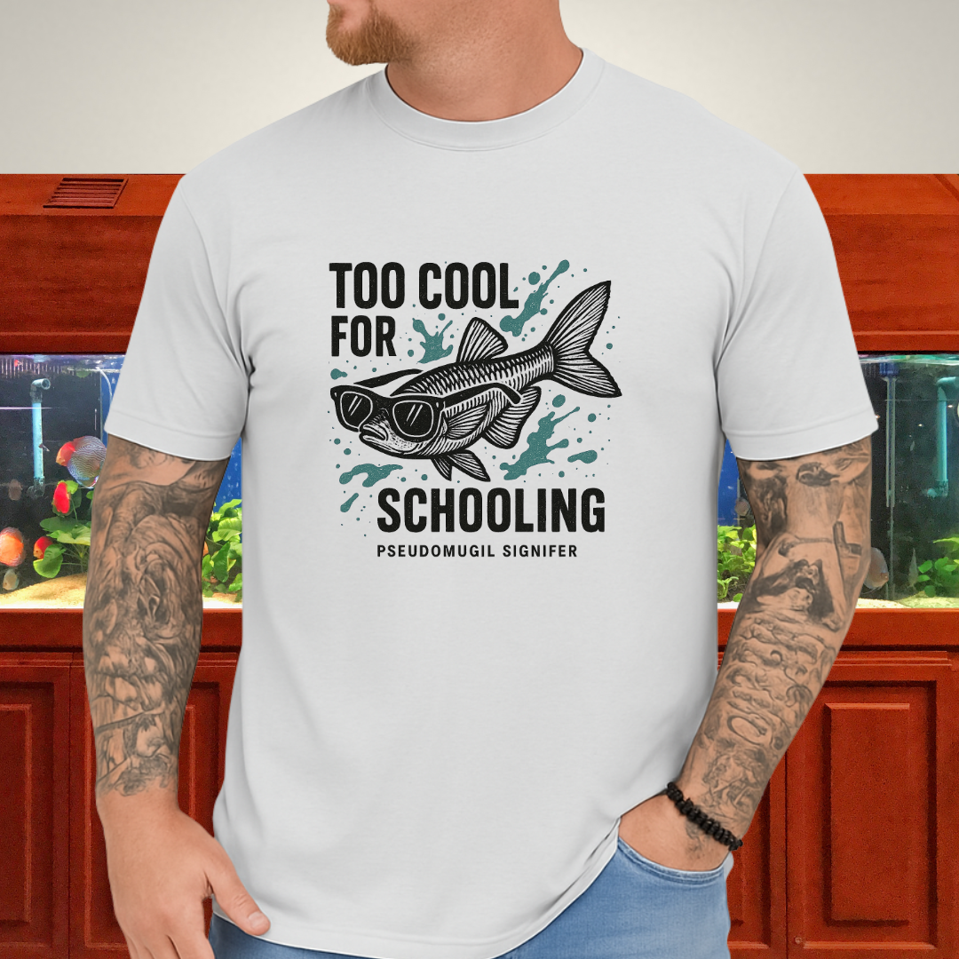 Nano Fish Humor Shirt – Too Cool for Schooling