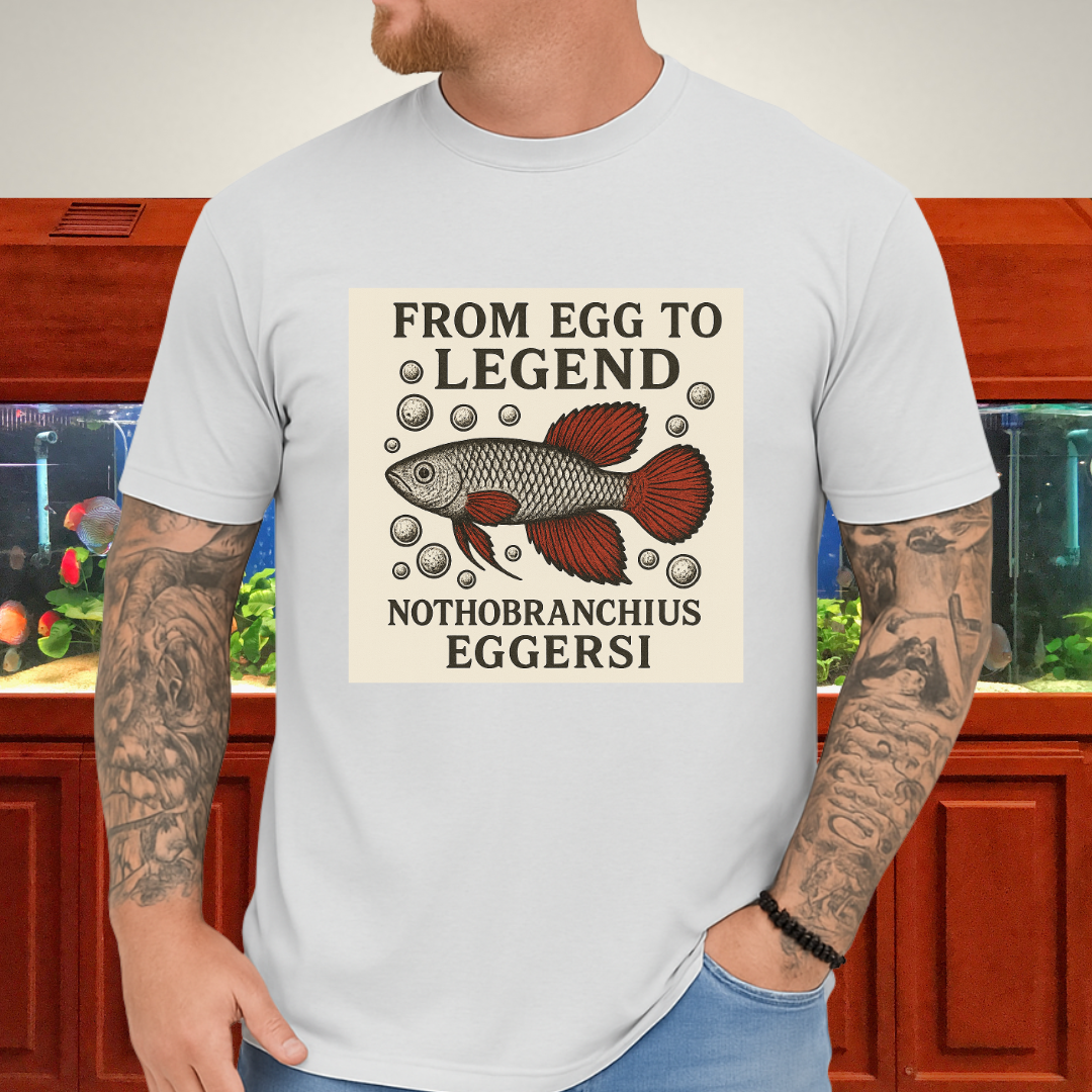 From Egg to Legend Tee – Eggersi Killifish Lithograph Design