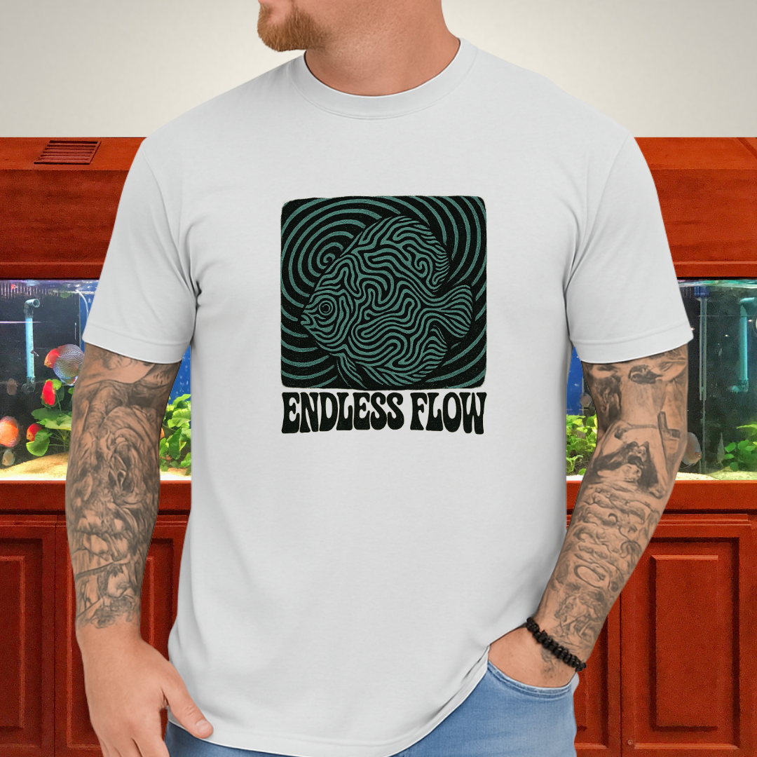 Endless Flow Surreal Snakeskin Discus Tee