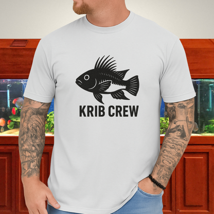 Krib Crew Tee – Minimal Monochrome Kribensis Logo Design