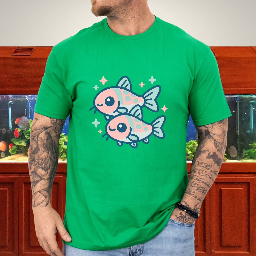 Adorable Nano Fish Shirt – Pygmy Corydoras Pastel Style