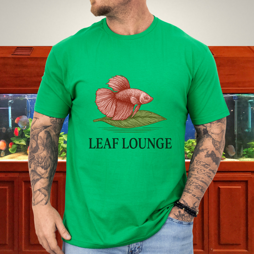 Leaf Rest Betta Tee – Floating Betta Fish Design