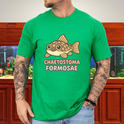 Rubber Lip Pleco Tee – Kawaii Catfish Bubble Letter Design