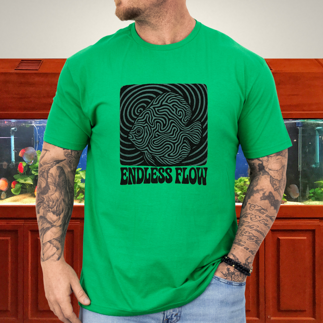 Endless Flow Surreal Snakeskin Discus Tee