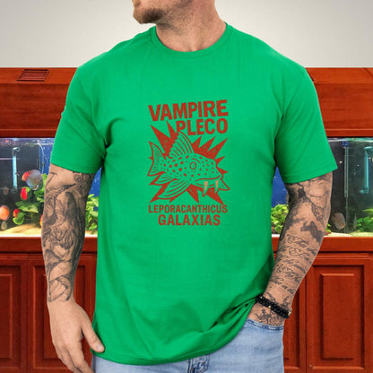 Vampire Pleco Tee – Punk Stencil Catfish Design-T-Shirt-Fish &amp; Friends Tees