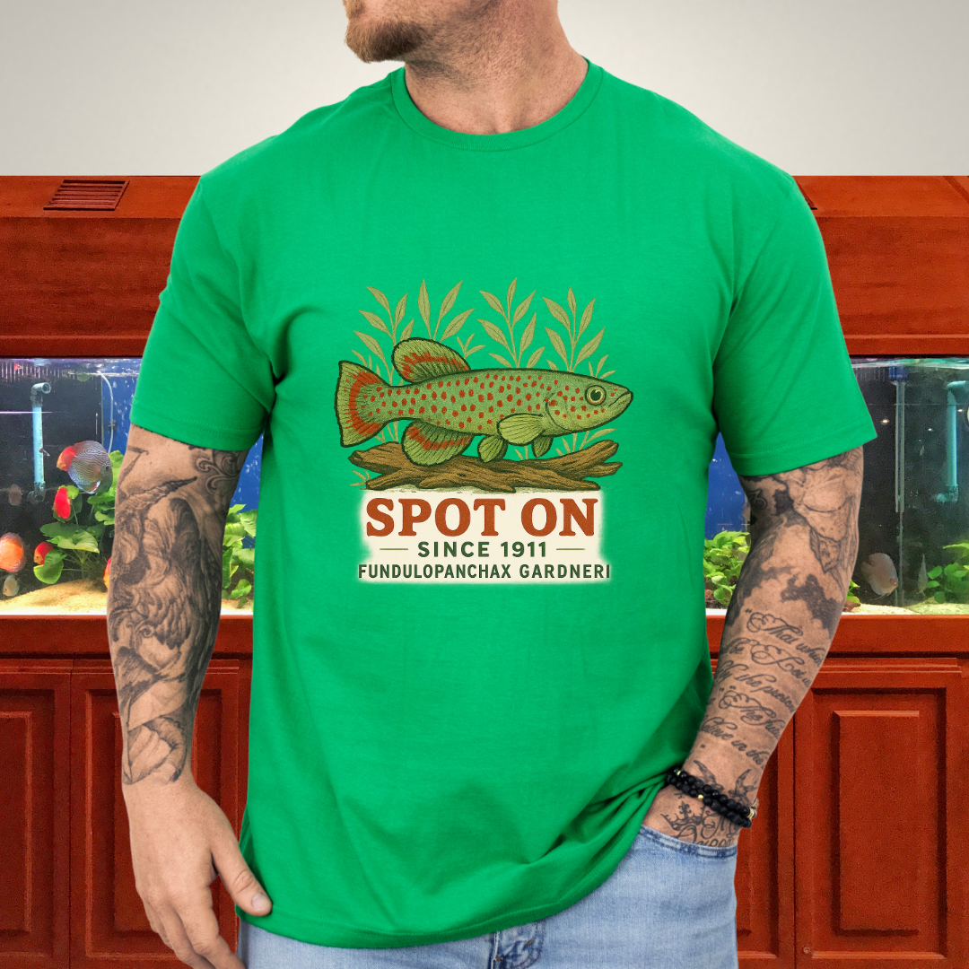 Spot On Since 1911 Tee – Gardneri Killifish Retro Design