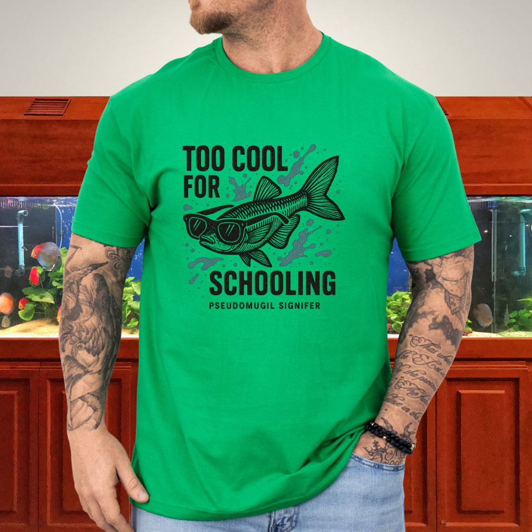 Nano Fish Humor Shirt – Too Cool for Schooling