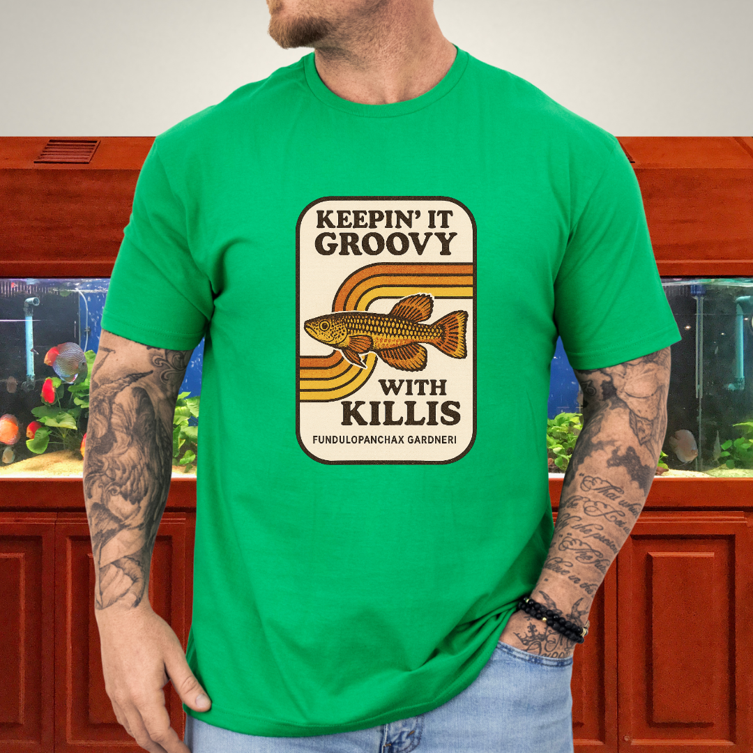 Keepin’ it Groovy Tee – Gardneri Killifish Retro Design