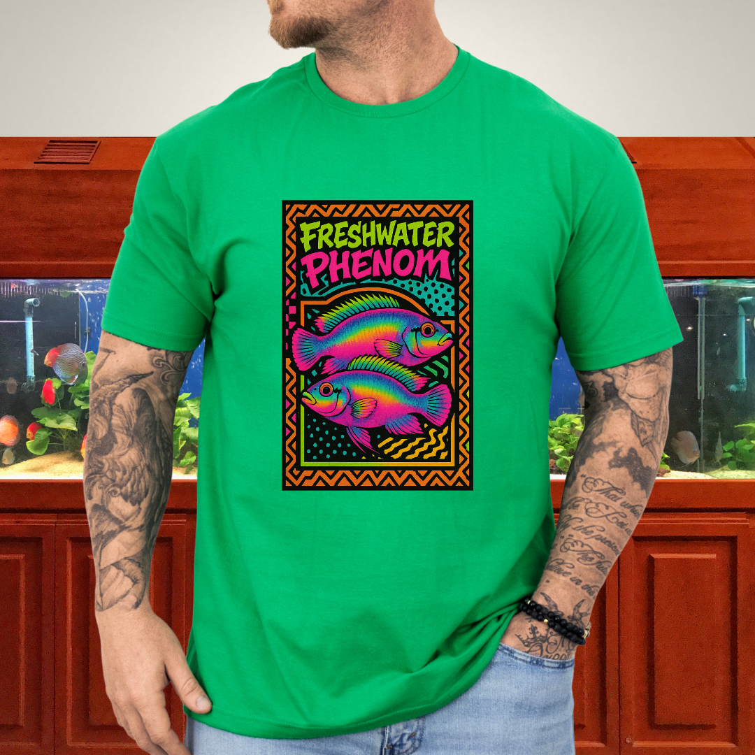 Freshwater Phenom Tee – Neon 90s Kribensis Design