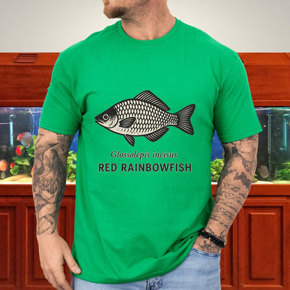 Lake Sentani Rainbowfish Shirt – Bold Red Fish Design