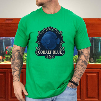 Majestic Retro Badge Cobalt Blue Discus Tee-T-Shirt-Fish &amp; Friends Tees