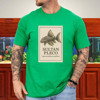 Sultan Pleco Tee – Realistic Etching Catfish Design-T-Shirt-Fish &amp; Friends Tees