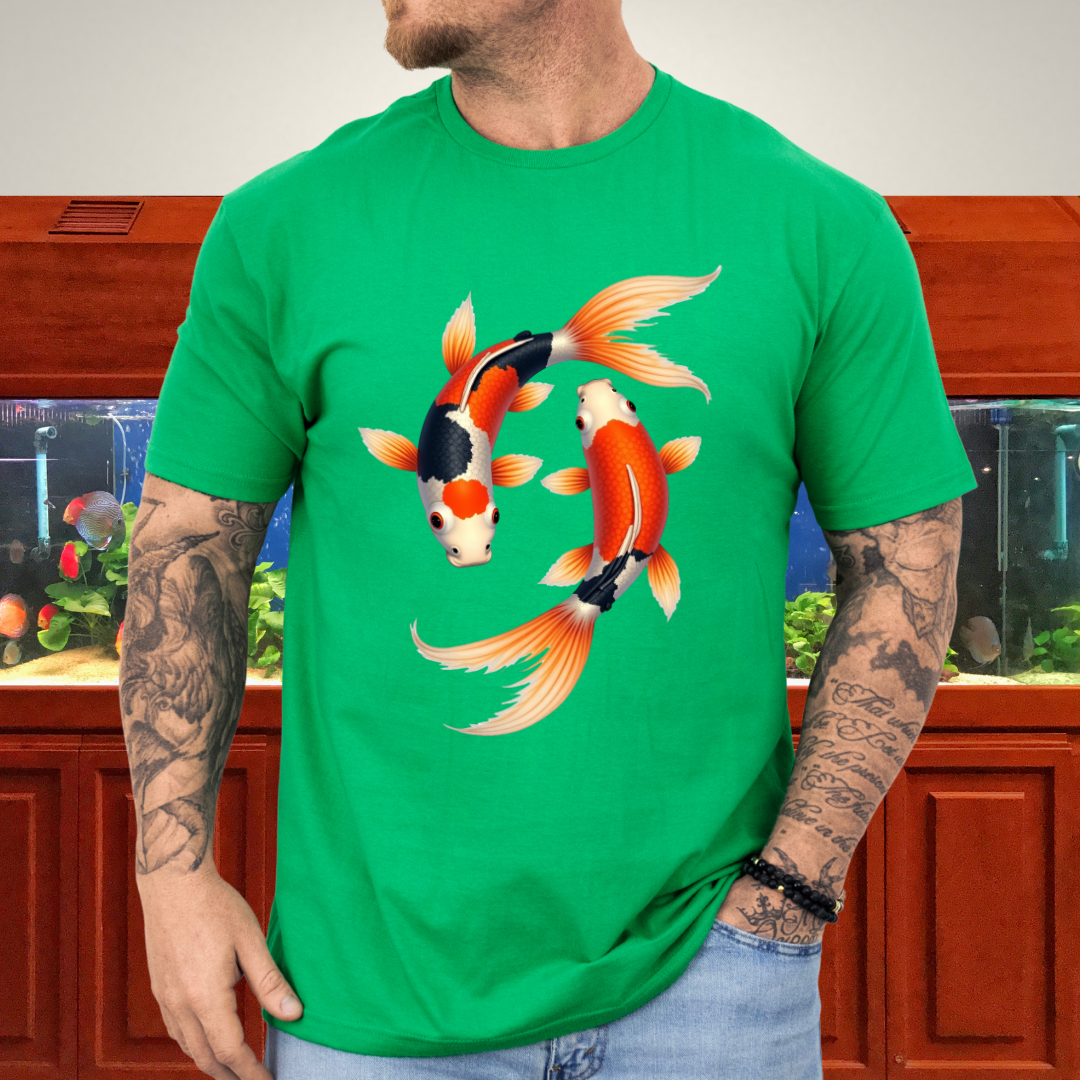 Japanese Koi Fish Harmony Shirt – Aquatic Symbolism
