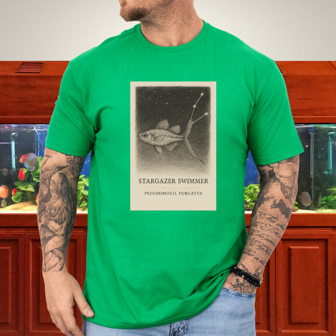 Surreal Pseudomugil Shirt – Dreamy Forktail Blue-eye Design