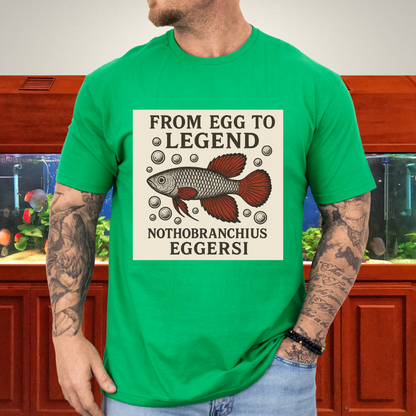 From Egg to Legend Tee – Eggersi Killifish Lithograph Design
