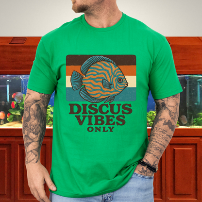 Retro Discus Fish T-Shirt – 70s Groovy Aquarium Style