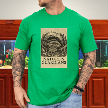 Nature’s Guardians Tee – Kribensis Pair Woodcut Illustration