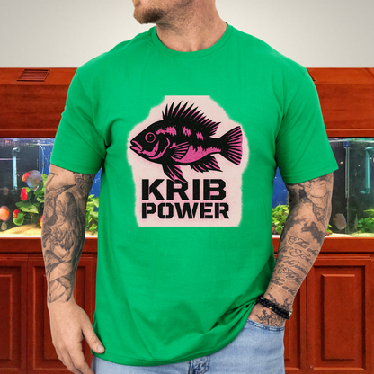 Krib Power Tee – Punk Neon Pink Kribensis Design