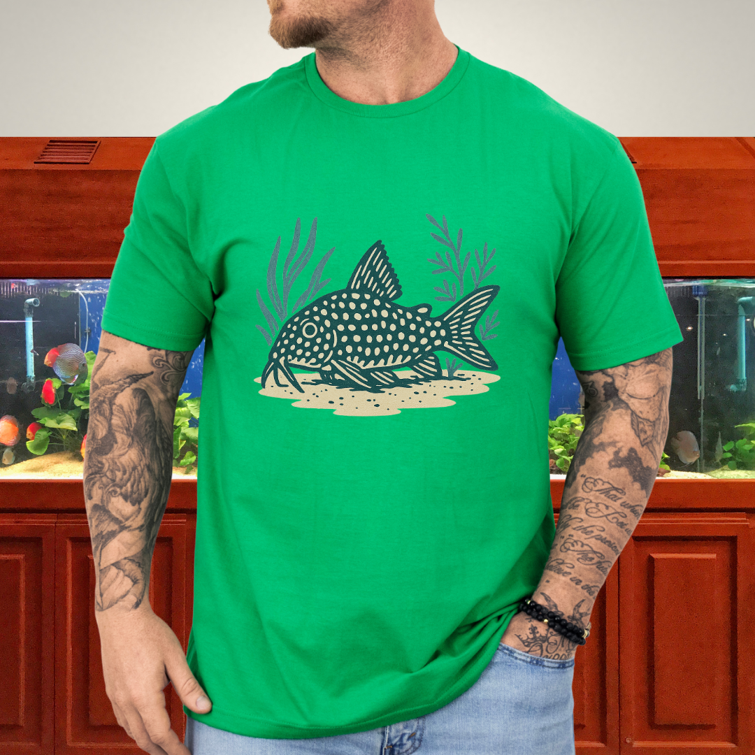 Spotted Grace Tee – Realistic Sterba’s Cory Catfish Design