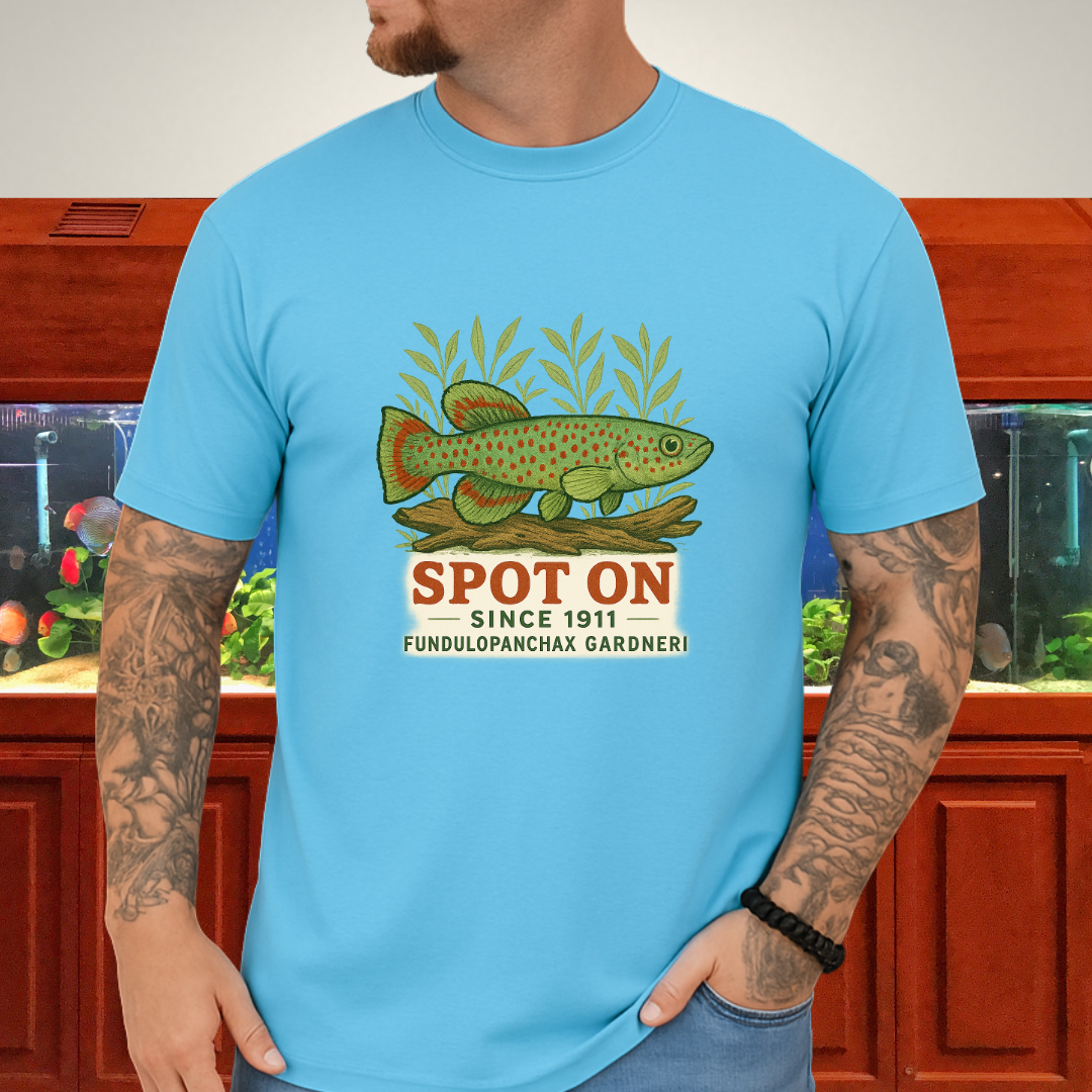 Spot On Since 1911 Tee – Gardneri Killifish Retro Design