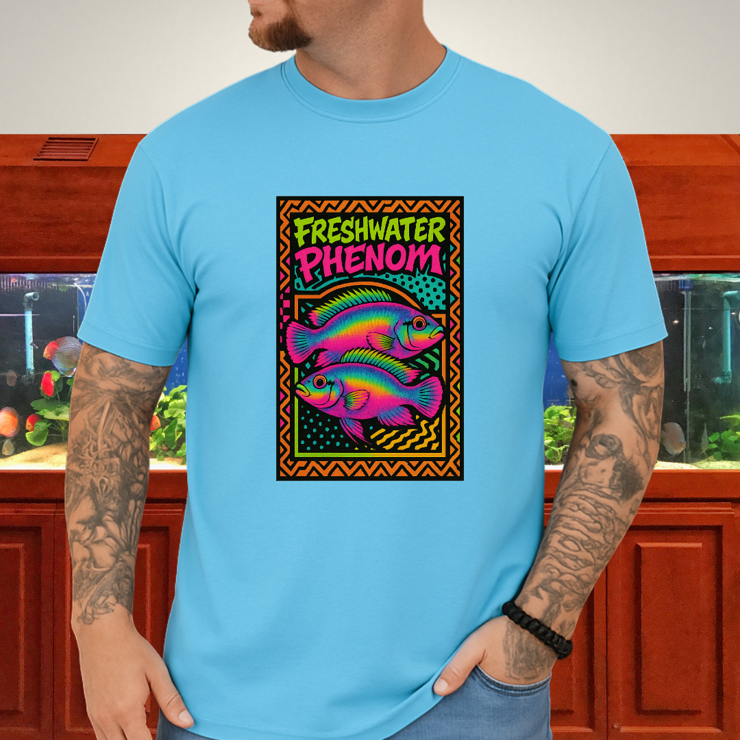 Freshwater Phenom Tee – Neon 90s Kribensis Design