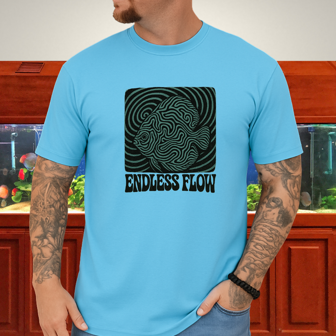 Endless Flow Surreal Snakeskin Discus Tee