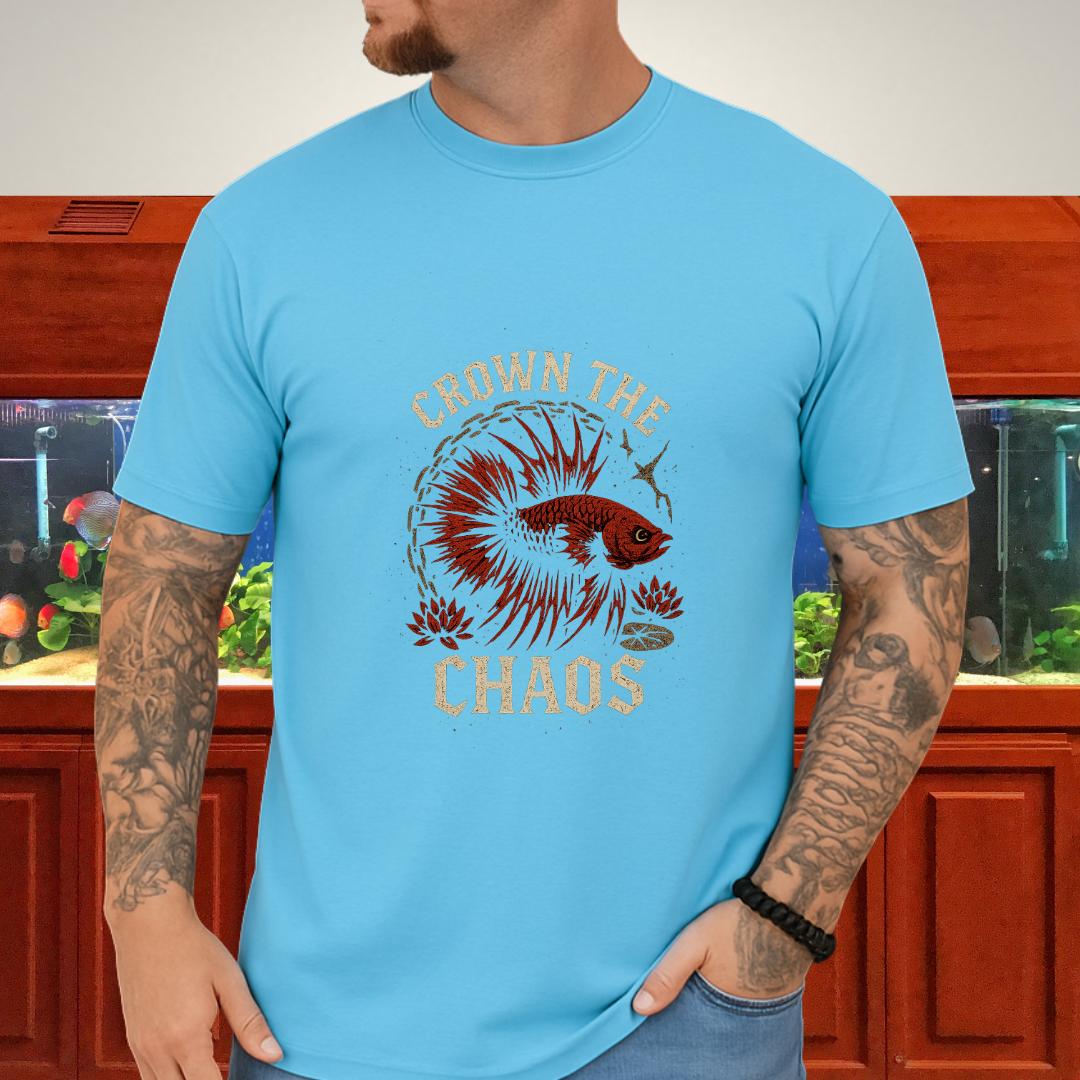 Crown the Chaos Crowntail Betta T-Shirt – Punk Fishkeeper Apparel-T-Shirt-Fish &amp; Friends Tees