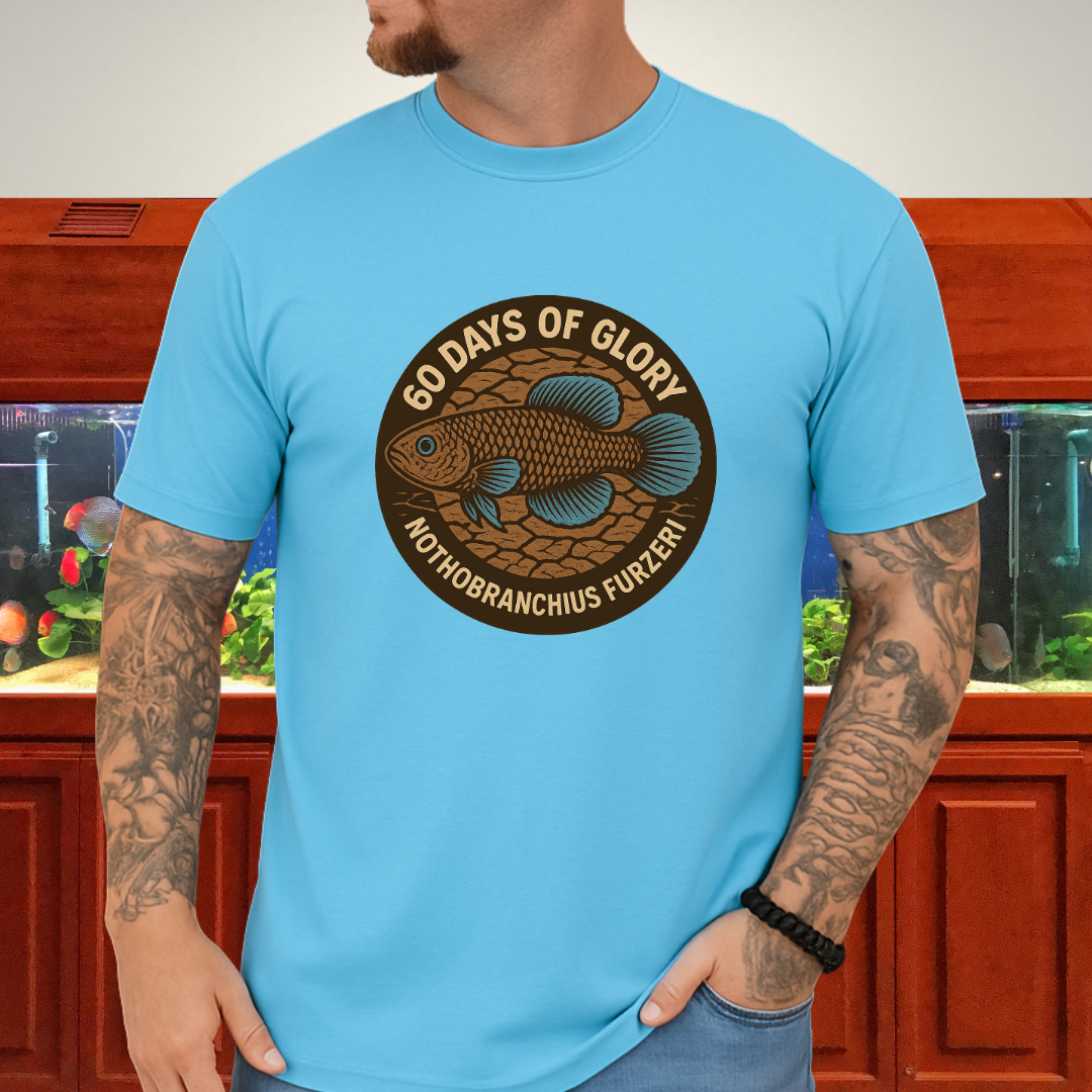 60 Days of Glory Tee – Nothobranchius furzeri Annual Killifish